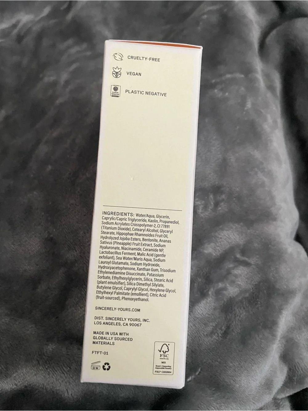 Sincerely Yours Whipped Clay Mask NEW!